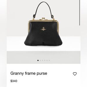 Vivienne Westwood Granny Frame Black and Gold Hardware